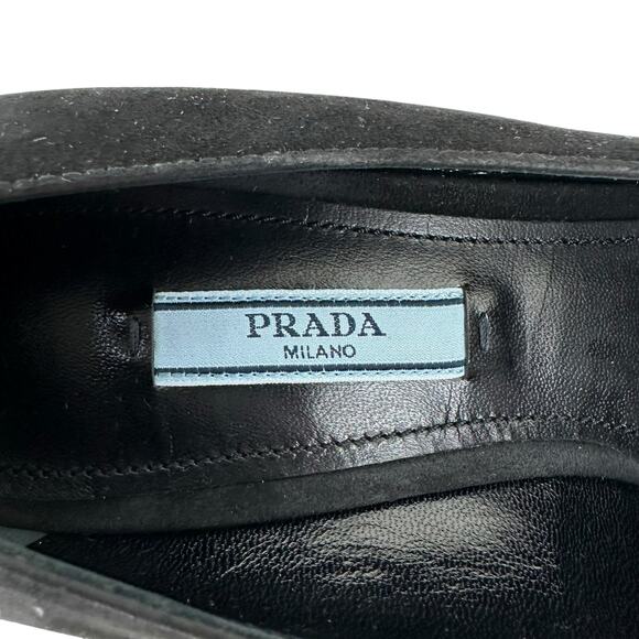 Prada Suede Button Pumps - Picture 7 of 8